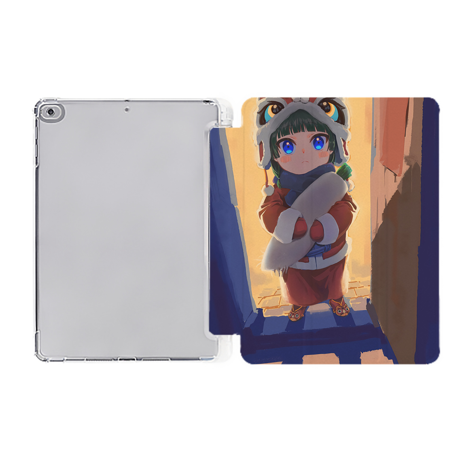 （画像用） 薬屋のひとりごと The Apothecary Diaries IPad ケース ペン収納付き 三つ折りスタンド PUレザー×シリコン 対応機種9.5/10.5/10.9インチ